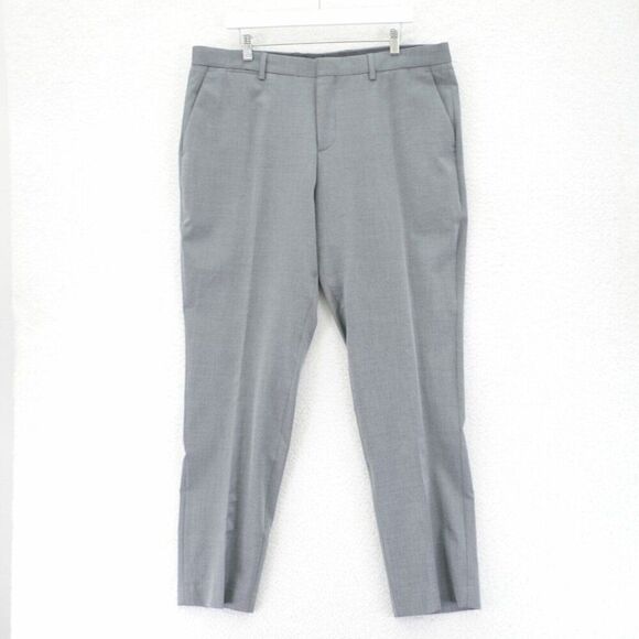 Express Stretch Slim Wool Dress Pants Trousers Gray Birdseye‎ 38 / 31 Birdseye - Picture 3 of 11